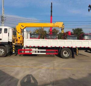 Grue de chantier flexible 36t GSQS350-5 360kN.<span class=keywords><strong>m</strong></span>, grue montée sur camion, grue de camion pour la construction routière - Product Image 5