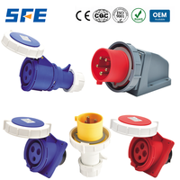 Enchufe Industrial Portátil a Prueba de Agua SFE, Enchufes Macho y Hembra Estándar Eléctricos, Enchufe Industrial Monofásico
