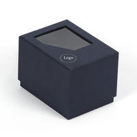 Boîte en carton pour tasse à café avec fenêtre transparente en PVC, emballage cadeau recyclable pour tasses, logo personnalisable et impression 4 couleurs
