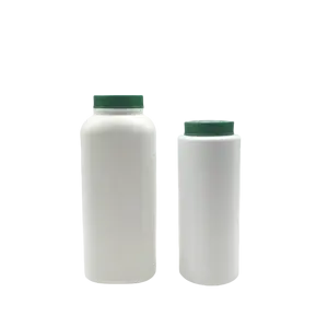 Garrafa de plástico HDPE para bebês, garrafa de pó seca plana de alta qualidade de 300ml 380ml, aquecimento espinhoso para bebês, feita de PET premium