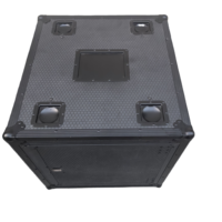 Racks de transport empilables 19'' 2U 3U 4U 5U 6U 8U 10U avec couvercle coulissant et porte coulissante pour amplificateurs