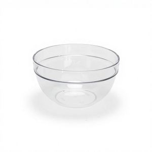 Bols en plastique PS transparents de qualité supérieure, durables, de qualité alimentaire, écologiques, compatibles lave-vaisselle, personnalisables pour les fruits et salades à emporter - Product Image 1