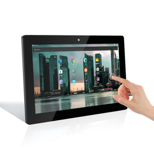 Soporte de Pared Vesa para Señalización Digital con Pantalla Táctil de 10 Pulgadas, Android, Wifi de 5 GHz, PoE, Ideal para Publicidad - Product Image 1