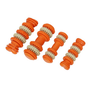 Pet Chew Toys Rubber <b>Dumbbell</b> Shape For Dogs Teething And Play Indoor Use 160g - Product Image 1