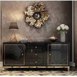 Luxus <span class=keywords><strong>Mashup</strong></span> und Match lackiertes Side board Wohnzimmer Praktische Aufbewahrung Side board Robustes Edelstahl rahmen Side board - Product Image 5