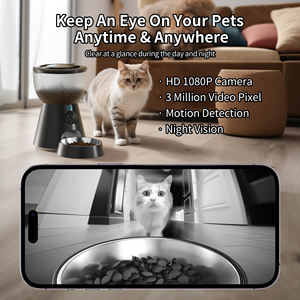 Distributeur automatique de nourriture pour animaux de compagnie Petwant, nouvelle série, 4L, contrôle de la minuterie, quantitatif, intelligent, automatique, pour chat - Product Image 2