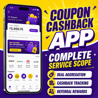 Aplicación de Cashback y Códigos de Descuento Confiables para IOS y Android con Agregación de Ofertas y Seguimiento de Cashback LionCreate