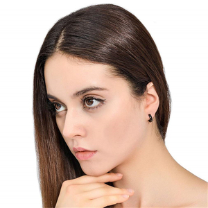 Classico della moda In Acciaio Inox Nero Argento Dei Cerchi Degli Orecchini Clip Orecchio Degli Uomini Della Vite Prigioniera Orecchini per Le Donne Della Vite Prigioniera Dei Monili Orecchini Set - Product Image 5