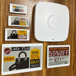 Système d'étiquetage électronique de rayonnage (ESL) avec passerelle BLE 2,4 GHz, API, NFC et affichage numérique E-Ink pour entrepôt - Product Image 1