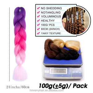 Eonian Factory Wholesale 3 Tone Super Jumbo pour Tresses Ombrées Ultr <span class=keywords><strong>Xpression</strong></span> Cheveux Synthétiques Texture Yaki Tresses Jumbo Cheveux Teints - Product Image 6