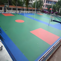 Terrain de basket Kimchi en caoutchouc Performance résistant aux UV Matériau de peinture de sol en caoutchouc liquide Silicone Pu Terrain de sport