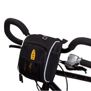 Free Sample Custom 900D Oxford Road Waterproof Cycling Travel Bicycle Handle Bar Bag Mountain Front Bike Handlebar Bag