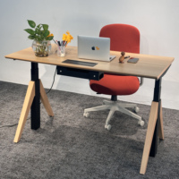 Bureau de jeu électrique réglable en hauteur, table de travail assis-debout avec cadre à double moteur, ergonomique, pour maison intelligente