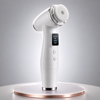 Brosse nettoyante électrique pour le visage avec logo personnalisé, étiquette privée, portable, machine à mousse automatique pour le visage, avec boîte cadeau