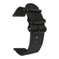 Bracelet de montre sport en toile de nylon à dégagement rapide 20 mm avec boucle ardillon, conception sport en deux parties, OEM ODM