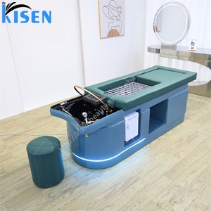 KISEN Multifunctional Hair Wash Shampoo Bed Moxibustion Bed Foot Bath Water Circulation Massage Bed for <b>Physical</b> Therapy Shop - Product Image 2