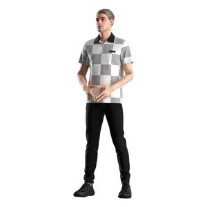 Camiseta Deportiva Sublimada al por Mayor, Manga Corta, para Hombre, Lisa, de Color Sólido, Poliéster, con Cierre de Cremallera - Product Image 5