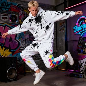 QZFSO Custom Sweatshirt High Quality DTG Print Manufacturer Digital Printed Logo Distressed Streetwear Crewneck Hoodies for Men - Product Image 1