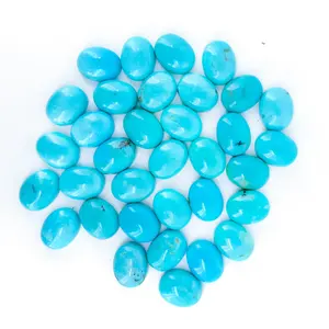 Natural turquoise 6mm*9mm loose beads Gemstone Stones for Jewelry Making and Bead Weaving