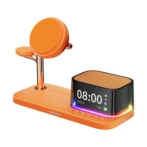 Meilleures ventes Réveil de table super rapide 25w Intelligent 3 en 1 Multifonction Portable Chargeurs sans fil pour téléphone portable avec haut-parleur - Product Image 6