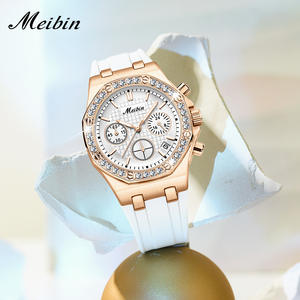 Reloj Multifunción para Mujer, Clásico, Cronógrafo de Tres Ojos, Calendario, Reloj de Cuarzo - Product Image 6