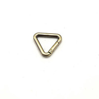 Fermoirs à ressort de 20 mm et 25 mm, ouvrables, mousquetons triangulaires, crochets pour porte-clés, clips pour sacs, crochets pour chaîne de chien, boucles de connexion, triangle en métal