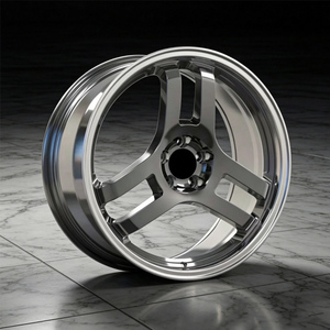 Rines Personalizados de Aluminio Forjado en Cromo Plateado y Negro de 17-22 Pulgadas 5x108/112/114.3/120 PCD para Mercedes - Product Image 1
