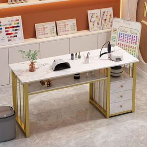 Nuevo Conjunto de Mesa y Silla para Manicura, Mesa de Uñas Multifuncional, Muebles para Salón de Belleza - Product Image 2