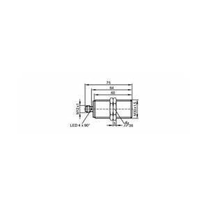 เซ็นเซอร์แบบเหนี่ยวนำ IFM II5910 |   เซ็นเซอร์ตรวจจับวัตถุขนาดกะทัดรัด IIA3015BBPKG/US-104 สำหรับการตรวจจับโลหะ - Product Image 4