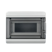 Boîtier de distribution électrique mural étanche IP65 en PC/ABS pour disjoncteurs, 2, 3, 5, 8, 12, 15, 18, 24, 36 voies