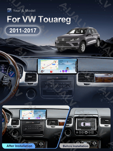 Kit Radio DZ Factory per VW <span class=keywords><strong>Touareg</strong></span> 2011-2017 LHD RHD, Schermo Grande Nero Opaco, Supporto in Plastica per Android con Cavi Abbinati - Product Image 4
