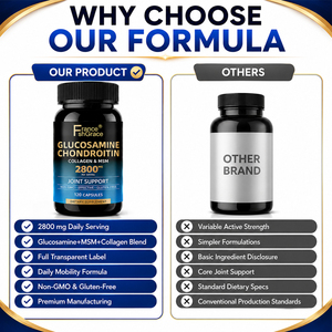 Nouveauté : Complément de Glucosamine et Chondroïtine, Vitamine Extra Forte, Capsules de Glucosamine pour la Santé des Articulations, pour Hommes et Femmes - Product Image 4