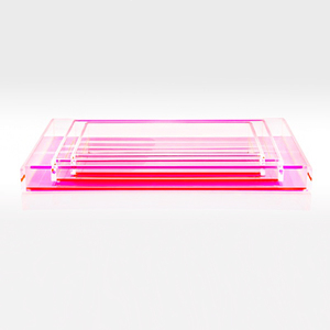 Square Acrylic <strong>Tray</strong> Custom Acrylic <strong>Vanity</strong> <strong>Tray</strong> Colored Acrylic Cocktail Serving <strong>Tray</strong> - Product Image 2