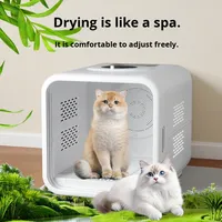 Séchoir automatique intelligent et silencieux pour chiens et chats avec protection contre la surchauffe, écologique, 220V, boîte de séchage pour animaux de compagnie avec contrôle de la température pour cage