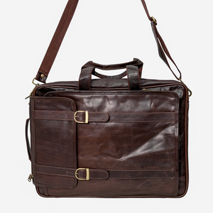 Bolso bandolera moderno de cuero genuino para portátil, listo para el trabajo, con divisor para portátil 100% de cuero puro y compartimento espacioso - Product Image 3