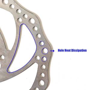 Plaquettes de frein à disque pour vélo de montagne LEEK EV 003 à six boulons avec blocage central - Blanc - Product Image 5