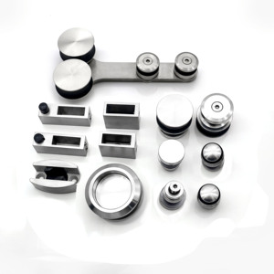 Kit <span class=keywords><strong>per</strong></span> Porta Scorrevole in Vetro Senza Telaio in Acciaio Inox, Set di Accessori <span class=keywords><strong>per</strong></span> Porta Scorrevole in Vetro <span class=keywords><strong>per</strong></span> Doccia, Kit di Montaggio <span class=keywords><strong>per</strong></span> Porta Scorrevole a <span class=keywords><strong>Vista</strong></span> - Product Image 6