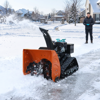 Souffleuse à neige et machine à neige télécommandées avec châssis sur chenilles et générateur de 1800W pour les distributeurs