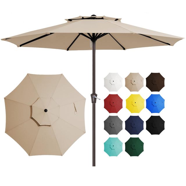 High Quality Wholesale Garden Big 9' Sun Umbrella Outdoor Garden Parasols Patio Outdoor Umbrella