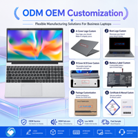 Ordinateur portable professionnel argenté 15,6 pouces Intel i7 8550U 4 cœurs 8 threads, graphismes UHD 620, SSD en option, batterie 5000 mAh, interfaces USB HD