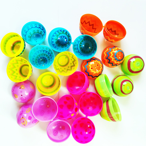 Plastic Colourful Easter Eggs 2.4" Tall for Easter Hunt Basket Stuffers Fillers Supplies Filling Treats Party Favor