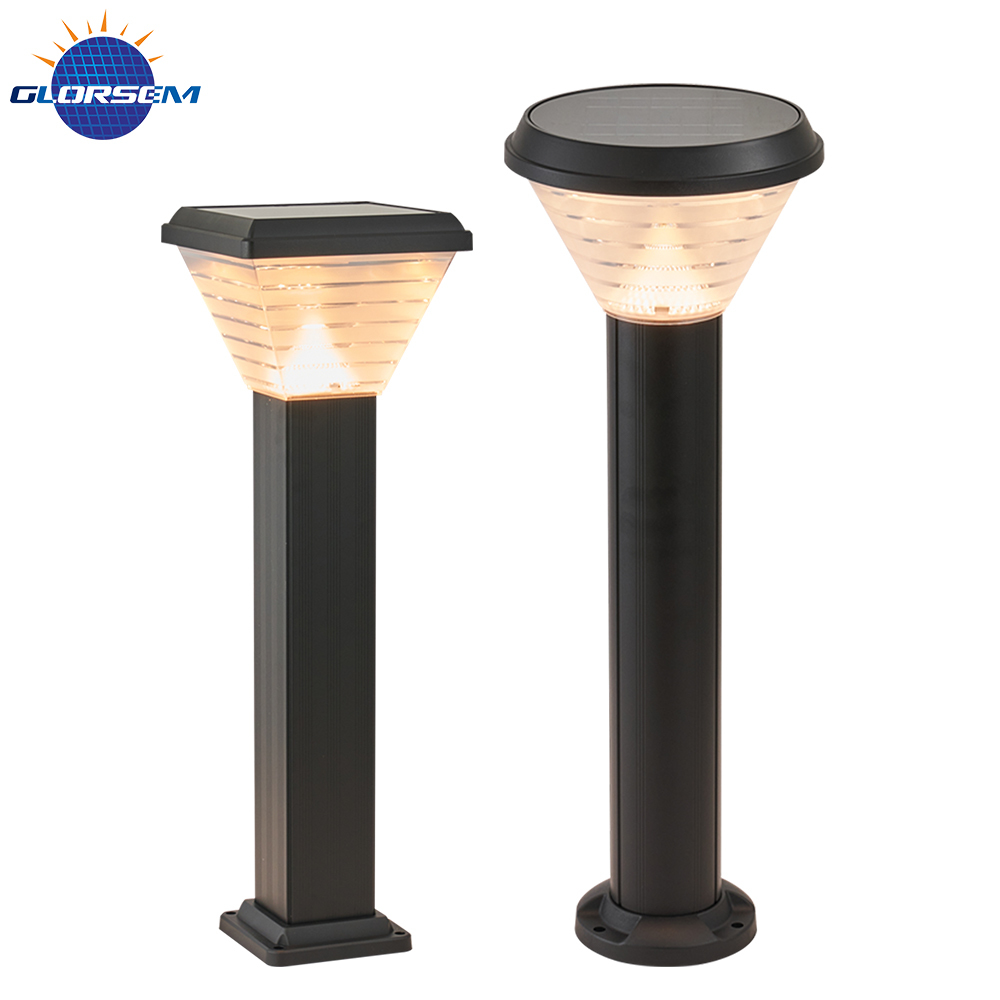 Modern Outdoor LED Solar Lawn Light IP65 Waterproof Warm White Solar Bollard Light Landscape Lighting with ROHS Certificate