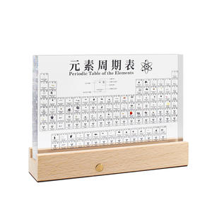 Periodic <b>Table</b> Ornament Large Size With Wooden Base For School Chemistry Decor - Product Image 2