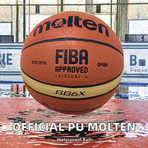 Balón de Baloncesto Molten de Cuero PU de Calidad Oficial con Logotipo Personalizado, Talla 5, Resistente al Agua, 620-650g GG6X GG7X - Product Image 2