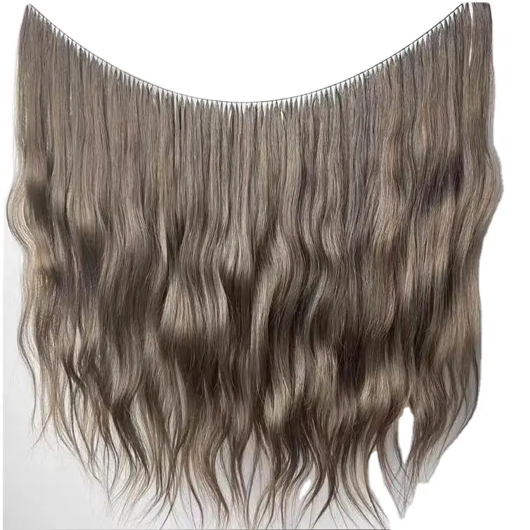 Large stock100% cuticle natural russian quality soft and smooth hair most invisible feather bracelet hair hot sell in israel