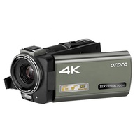 Caméra vidéo professionnelle ODM, Zoom optique 12X, 4K UHD, Streaming en direct, Vlog, caméra vidéo