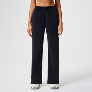 กางเกงกีฬาเอวสูงสำหรับผู้หญิงกางเกงโยคะฟิตเนสแบบหลวมขากว้างกางเกงเย็นสำหรับใส่วิ่งเล่นโยคะสันทนาการ - Product Image 6