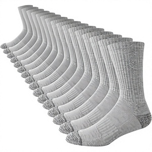 Crew <b>Socks</b> 100% Cotton Breathable Solid Color Daily Wear Casual for Adults Standard <b>Thickness</b> Knitted Spring - Product Image 1