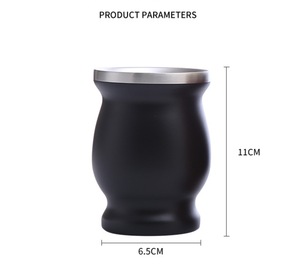 <span class=keywords><strong>Mate</strong></span> de 8 oz, Taza de Acero Inoxidable 304 con Aislamiento al Vacío de Doble Pared para el Té Tradicional <span class=keywords><strong>Argentino</strong></span> - Product Image 5