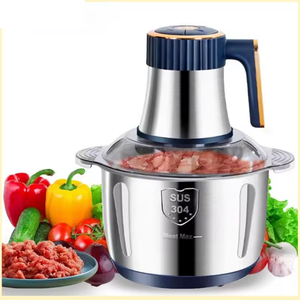 5L électrique hachoir à viande 500W en acier inoxydable Portable multifonctionnel broyeur de nourriture trancheuse de légumes processeur hachoir cuisine - Product Image 1